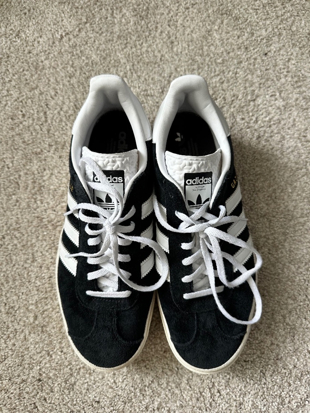 Adidas GAZELLE BOLD SHOES Black & White
